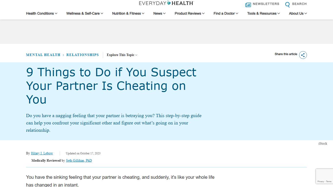 9 Things to Do if You Suspect Your Partner Is Cheating on You | Everyday Health